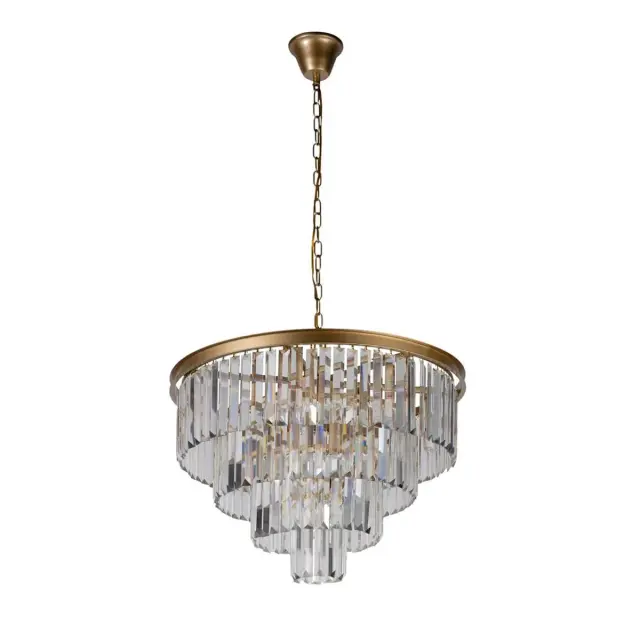 Люстра Loft IT 10019/600C PRISM CLEAR — золотой, ракурс 3