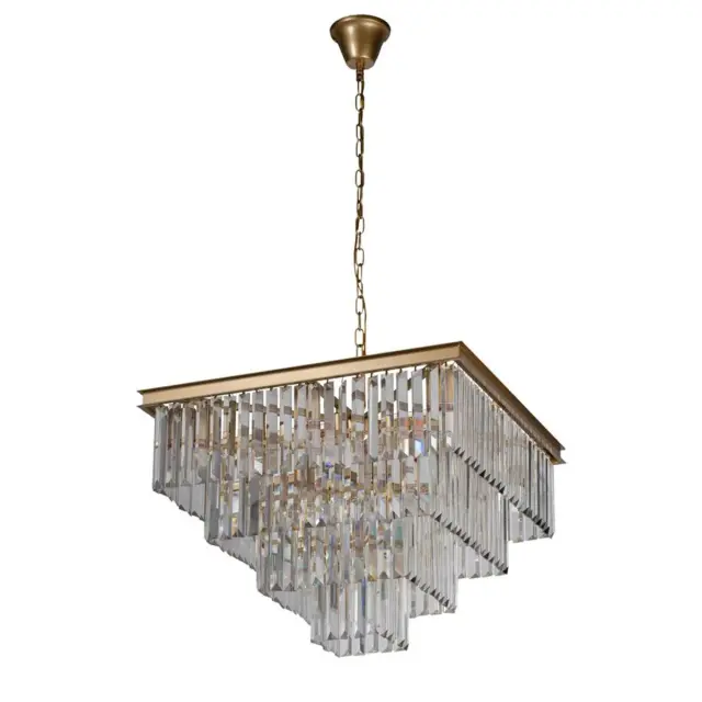 Люстра Loft IT 10019/600S PRISM CLEAR — золотой