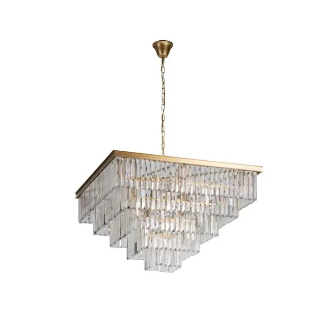 Люстра Loft IT 10019/800S PRISM CLEAR — золотой