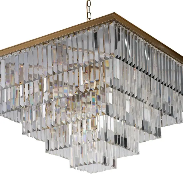 Люстра Loft IT 10019/800S PRISM CLEAR — золотой, ракурс 3