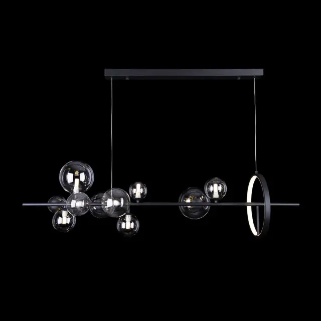 Светильник Loft IT 10023/1200L MOLECULE — черный, ракурс 2