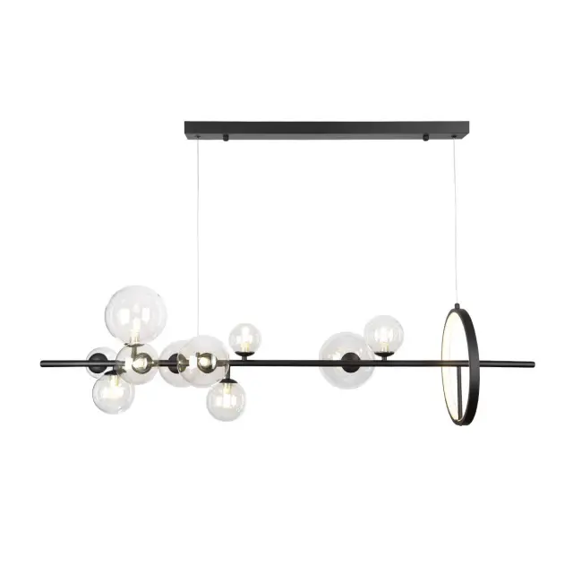 Светильник Loft IT 10023/1200L MOLECULE — черный, ракурс 5