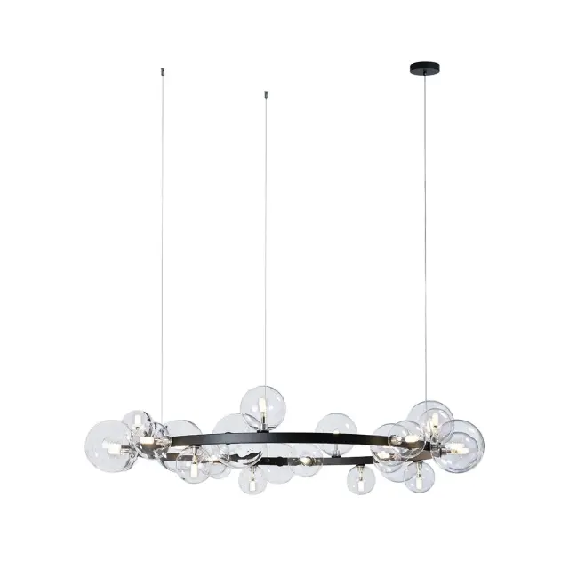 Люстра Loft IT 10023/1200 MOLECULE — черный, ракурс 3