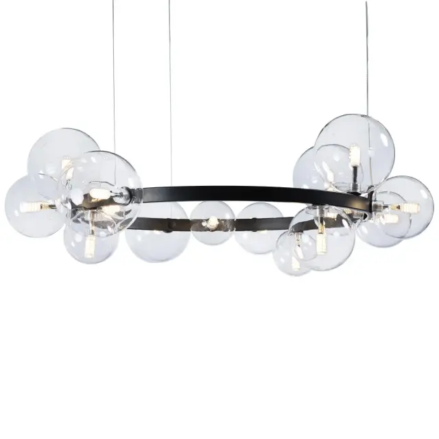 Люстра Loft IT 10023/850 MOLECULE — черный, ракурс 4