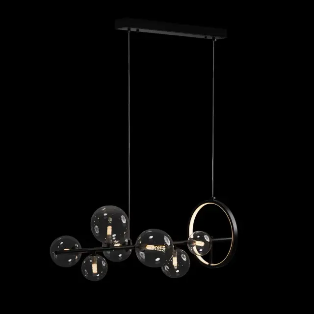 Светильник Loft IT 10023/900 MOLECULE — черный, ракурс 2
