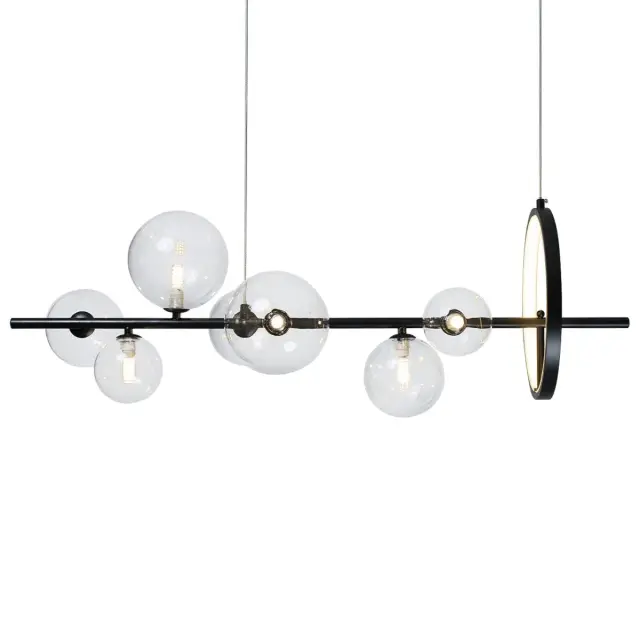 Светильник Loft IT 10023/900 MOLECULE — черный, ракурс 3