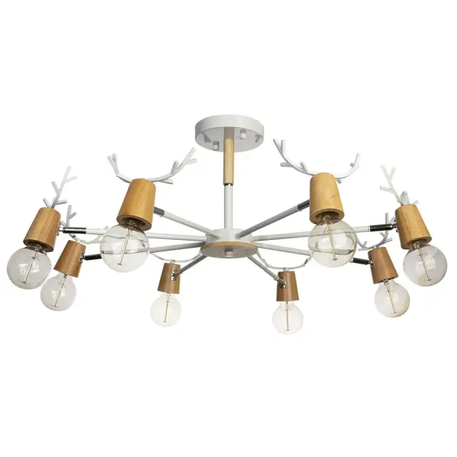 Люстра Loft IT 10024/8 White SVEN — белый