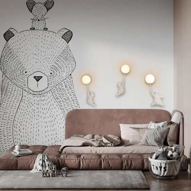 Бра Loft IT 10030W/C TEDDY — белый, ракурс 5