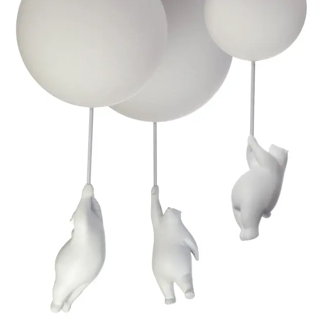 Светильник Loft IT 10030 TEDDY — белый, ракурс 3