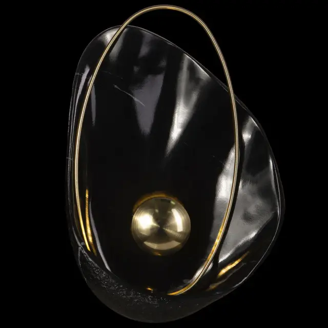 Бра Loft IT 10043 Black CLAM — черный, ракурс 2