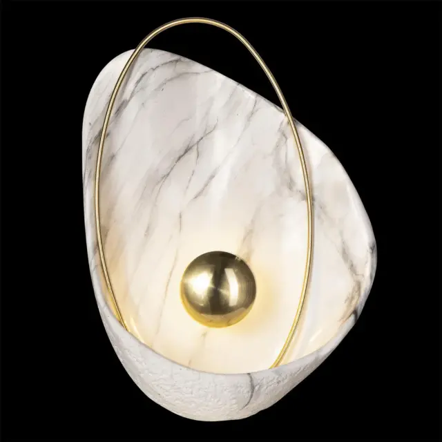 Бра Loft IT 10043 White CLAM — белый, ракурс 2