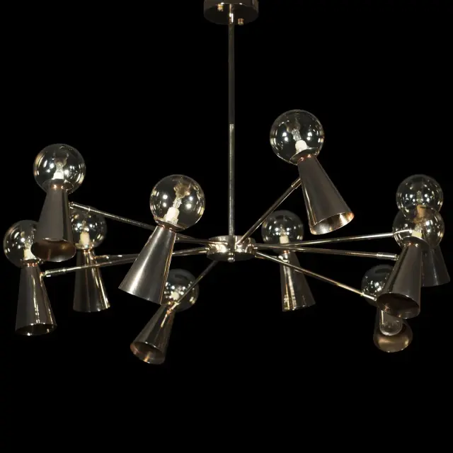 Люстра Loft IT 10046/10 Gold HALLEY — золотой, ракурс 2