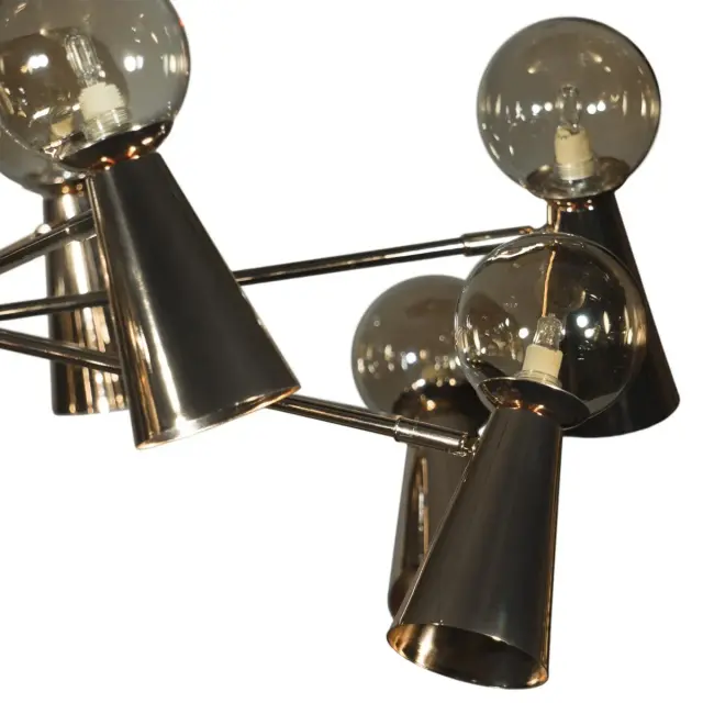 Люстра Loft IT 10046/10 Gold HALLEY — золотой, ракурс 4