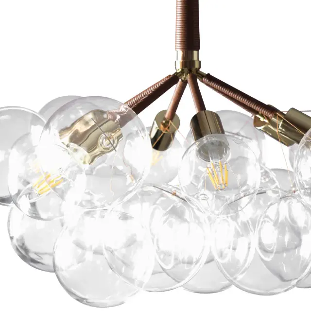 Люстра Loft IT 10048/6 Brown BUNCH — золотой, ракурс 3