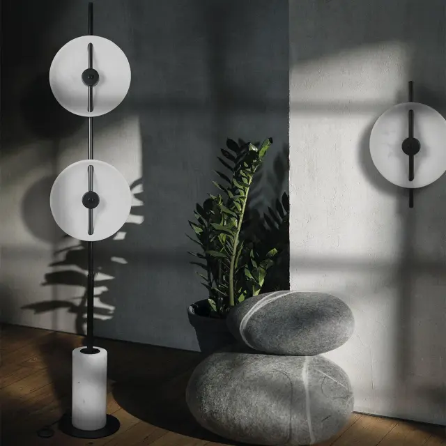 Торшер Loft IT 10049F MARBLE — белый, ракурс 6