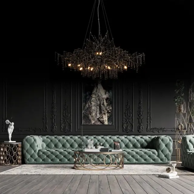 Светильник Loft IT 10067/1800 BK BIJOUT — черный, ракурс 10