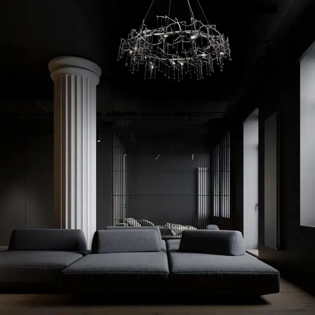 Светильник Loft IT 10068/1000 BK BIJOUT — черный, ракурс 8