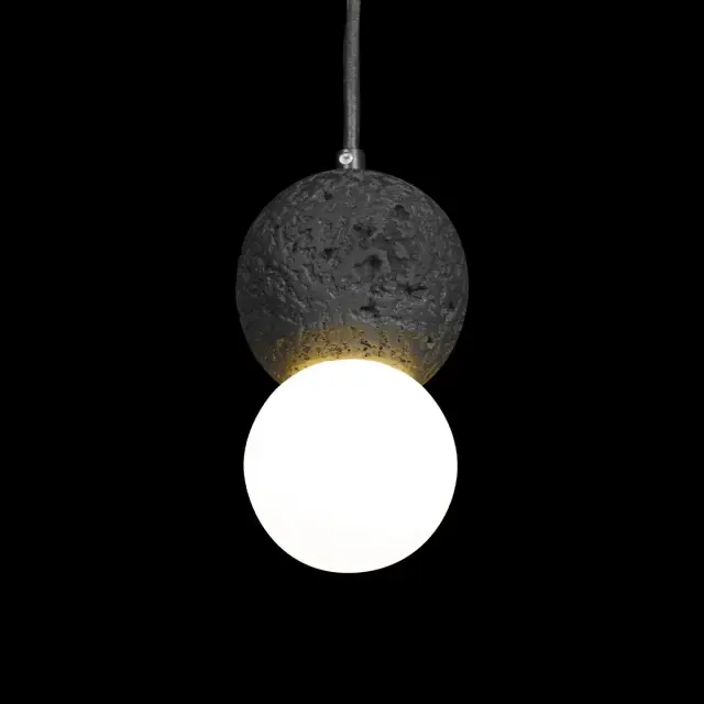 Светильник Loft IT 10109 Dark grey QUILL — черный, ракурс 4