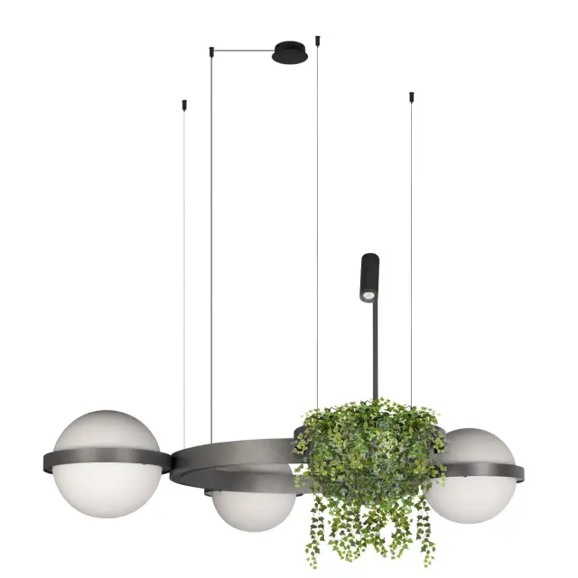 Светильник Loft IT 10121/3 Dark grey JARDIN — черный