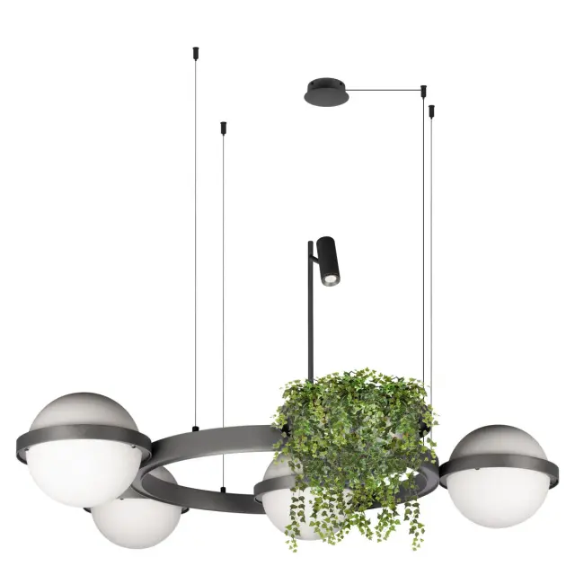 Светильник Loft IT 10121/4 Dark grey JARDIN — черный