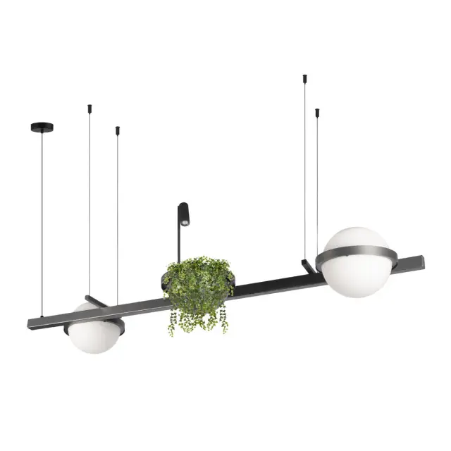 Светильник Loft IT 10121/D Dark grey JARDIN — черный, ракурс 3