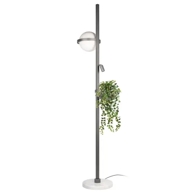 Торшер Loft IT 10121/F Dark grey JARDIN — черный