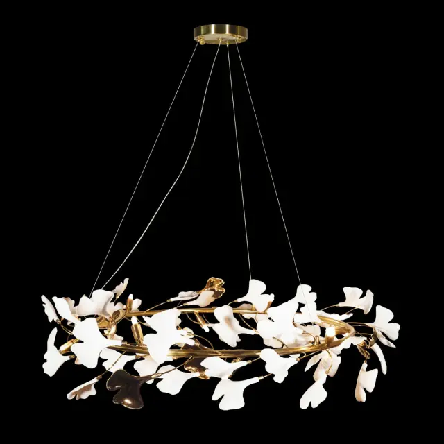 Люстра Loft IT 10124/10 FLEUR — золотой, ракурс 2