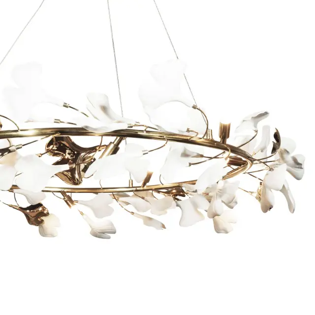 Люстра Loft IT 10124/10 FLEUR — золотой, ракурс 3