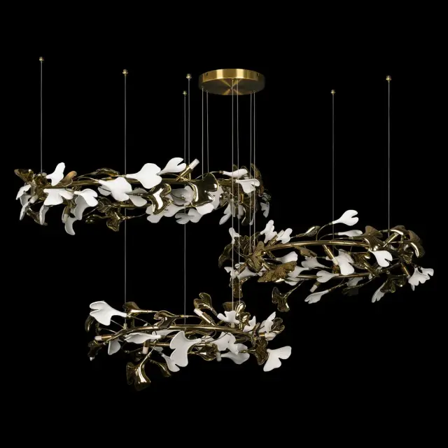 Светильник Loft IT 10124/24 FLEUR — золотой, ракурс 4