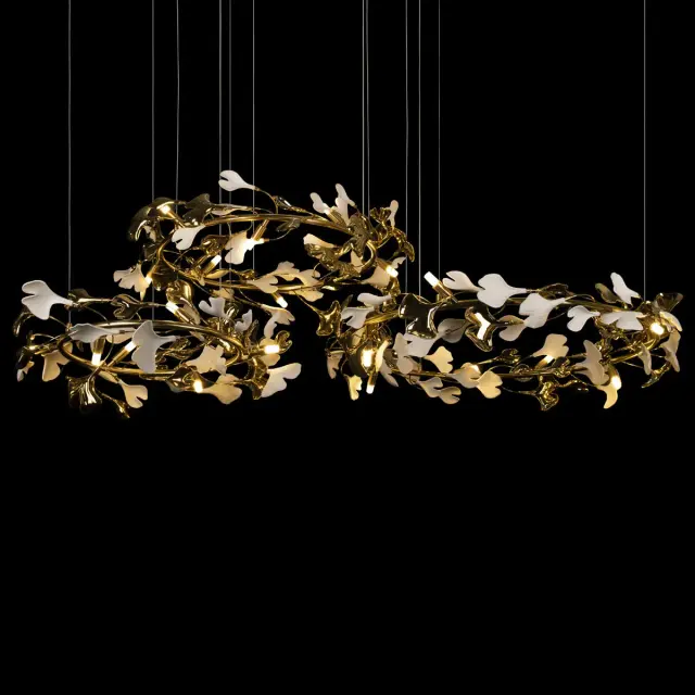 Светильник Loft IT 10124/24 FLEUR — золотой, ракурс 6