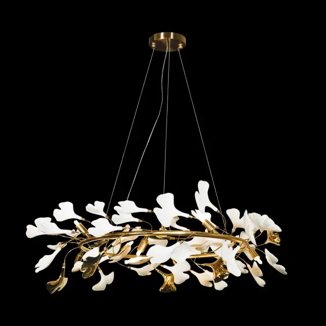 Люстра Loft IT 10124/8 FLEUR — золотой, ракурс 2