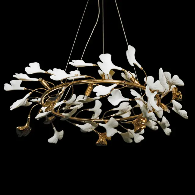 Люстра Loft IT 10124/8 FLEUR — золотой, ракурс 4