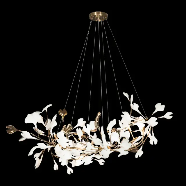 Люстра Loft IT 10125/10 FLEUR — золотой, ракурс 2
