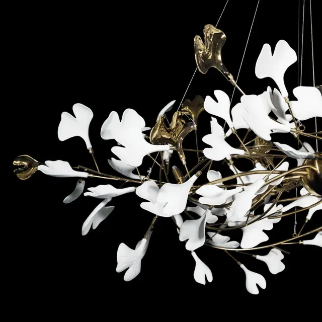 Люстра Loft IT 10125/10 FLEUR — золотой, ракурс 4