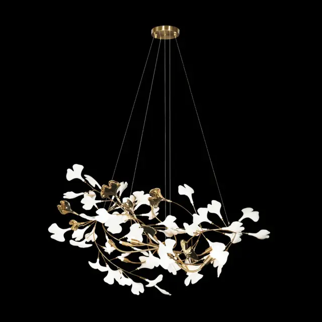 Люстра Loft IT 10125/8 FLEUR — золотой, ракурс 2