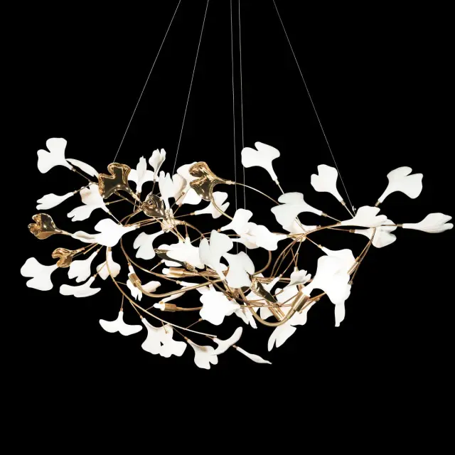 Люстра Loft IT 10125/8 FLEUR — золотой, ракурс 3