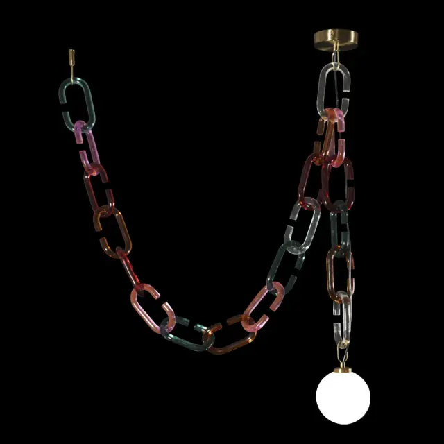 Светильник Loft IT 10128C Mult CHAIN — золотой, ракурс 2