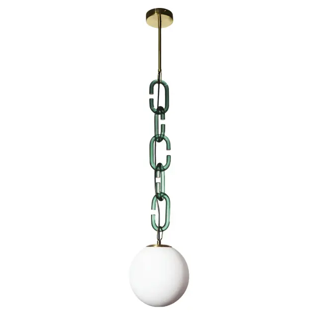 Светильник Loft IT 10128P Green CHAIN — золотой
