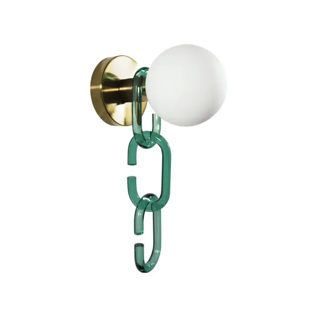 Бра Loft IT 10128W Green CHAIN — золотой