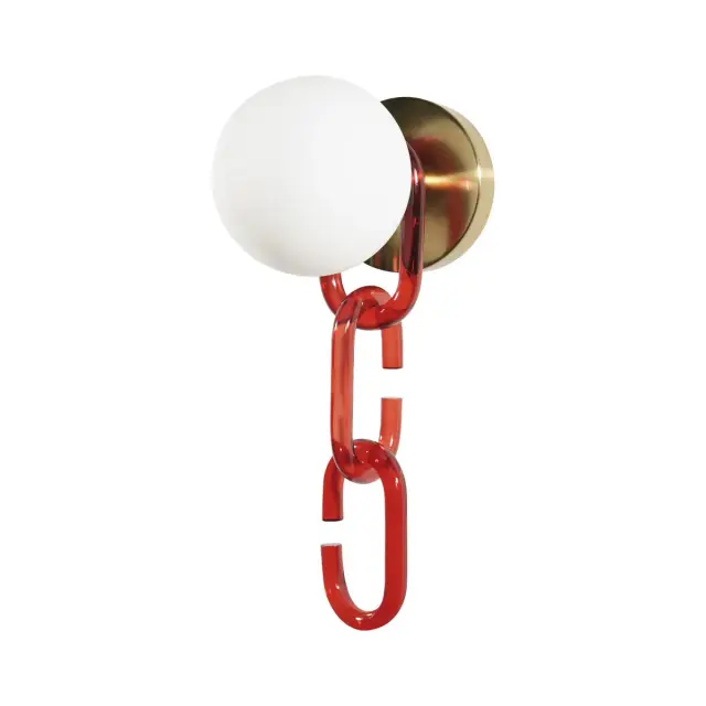Бра Loft IT 10128W Red CHAIN — золотой, ракурс 3