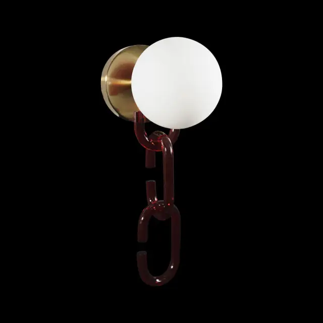 Бра Loft IT 10128W Red CHAIN — золотой, ракурс 4
