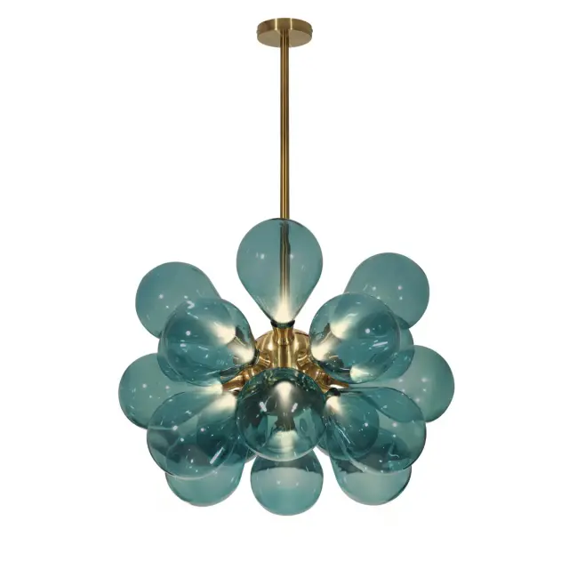 Люстра Loft IT 10130/18 Blue MIRACLE — золотой, ракурс 3