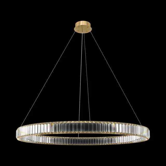 Светильник Loft IT 10135/1000 Gold CRYSTAL RING — золотой, ракурс 2