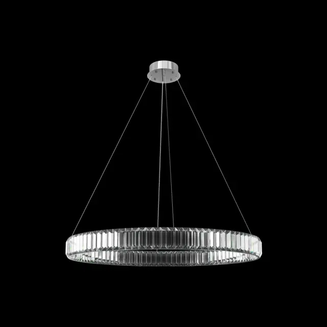 Светильник Loft IT 10135/800 Chrome CRYSTAL RING — хром, ракурс 2