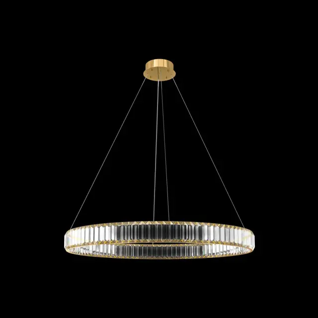 Светильник Loft IT 10135/800 Gold CRYSTAL RING — золотой, ракурс 2