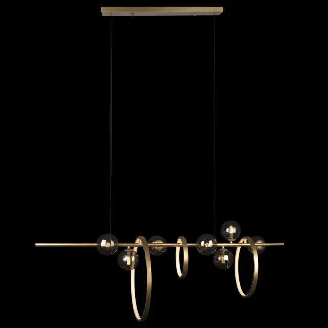 Светильник Loft IT 10139/1200L MOLECULE — золотой, ракурс 2