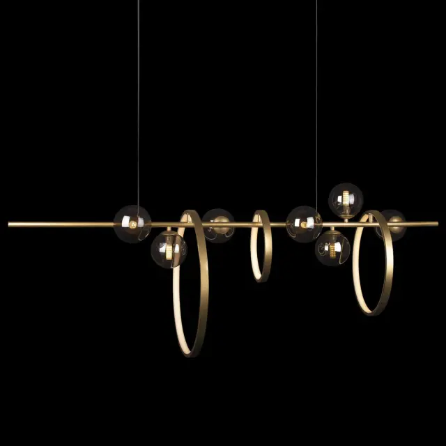 Светильник Loft IT 10139/1200L MOLECULE — золотой, ракурс 4