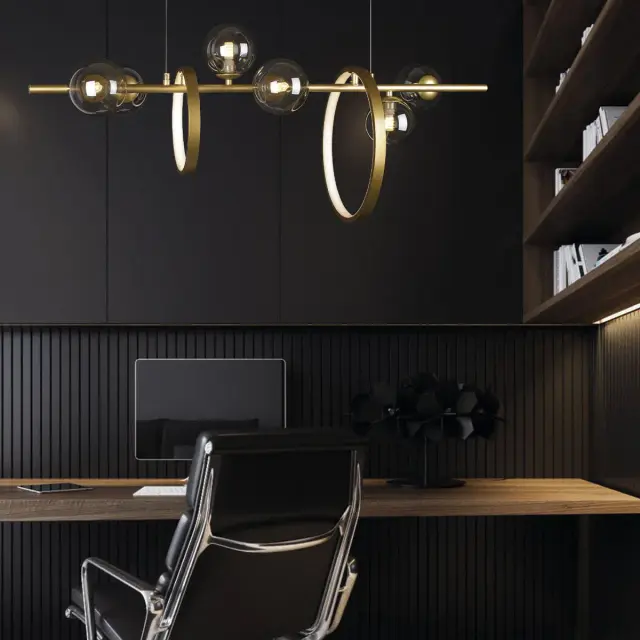 Светильник Loft IT 10139/900L MOLECULE — золотой, ракурс 5