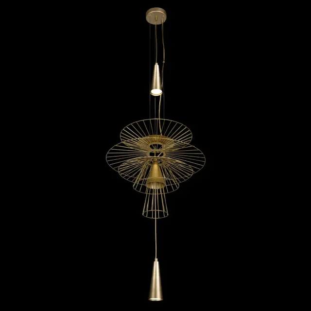 Светильник Loft IT 10141/400 STAR — золотой, ракурс 4