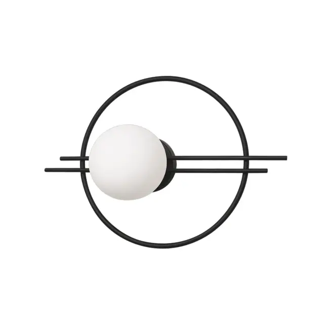 Бра Loft IT 10143 Black CIRCLE — черный, ракурс 5